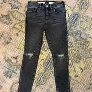Anthropologie Pilcro and the Letterpress Black Distressed Women's Jeans
